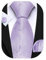 Barry.Wang Men's Tie Set Paisley Silk Pocket Square Cufflinks Necktie Woven Wedding Party Light Purple