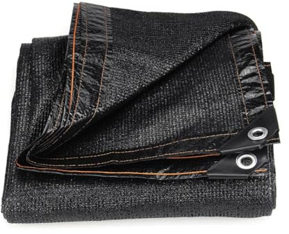 VONCYKI Voile d'ombrage à 85 % en maille anti-UV pour balcon - Bord collé avec œillets - Pour abri solaire, jardin, terrasse (3 x 4 m)