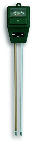 TFA Dostmann Analoger Garten Kombitester, 48.1000, zur Messung von Feuchte, Licht und pH-Wert, für die Pflanzenpflegem grün, (L) 52 x (B) 38 x (H) 300 mm