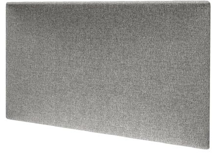 MOLLIS Panneau Rembourré, Panneau Mural Rectangulaire et Décoratif, comme Tête de Lit ou Protection Contre Les Chocs, Réduit Le Bruit et Améliore L'acoustique, en Mousse, 60 x 30 cm, Gris Foncé