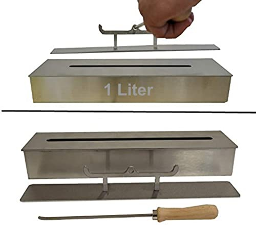 Kaminbau Mierzwa 1 Liter Bio Ethanol Brenner Edelstahl für Gel und Ethanol Kamine