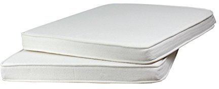 Sedex 2er Set Sitzpolster Larissa Sitzkissen Stuhlkissen Auflage Kissen Polster Baumwolle altweiß/Hellbeige