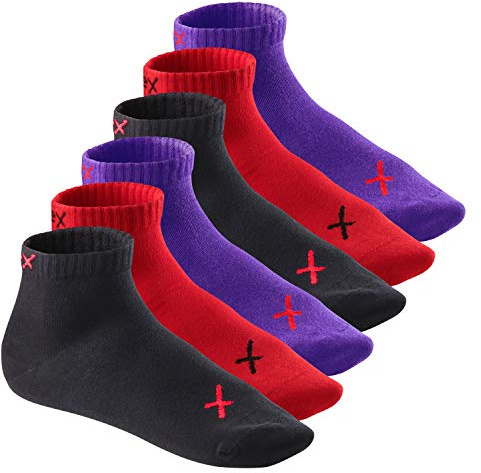 CFLEX Lifestyle Herren & Damen Kurzschaft Socken (6 Paar), Baumwoll Quarter Socken