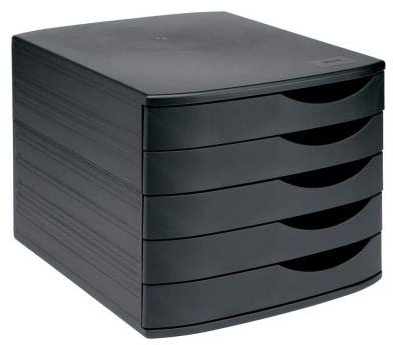 invo Desk Drawer Set 5 Drw Black/ Black