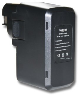vhbw Akku kompatibel mit Bosch PDR 9.6 VE | PDR 80, PBM 9.6 VE-2, PBM 9.6VES-2, PBM 9.6 VSP-2 Werkzeug (2000 mAh, NiMH, 9,6 V)