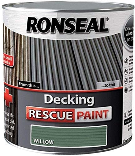 Ronseal RSLDRPW5L 5 Litre Decking Rescue Paint - Willow