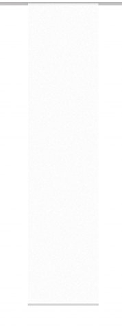 HOME WOHNIDEEN Schiebevorhang Flammgarn transparent ROM, weiß Größe BxH 60x300 cm
