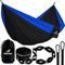 MalloMe Hamacs Hamac Exterieur - Hamac Suspendu - Hamac 2 Places 2 Personnes Double & 1 Personne - Hammock pour Adultes & Enfants - Camping Hammack Portable - Amack Amaque Amak Amac Amaque Hammac