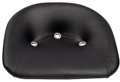 Ama Universalsitz aus schwarzem Kunstleder: landwirtschaftlicher Sitz mit fester Rückenlehne, 484 x 500 x 190 mm