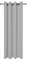 Rollmayer Vorhänge Schal mit Ösen Kollektion Vivid (Silbergrau 31, 135x150 cm - BxH - 2 er Pack) Blickdicht Uni einfarbig Gardinen Schal für Schlafzimmer Schal