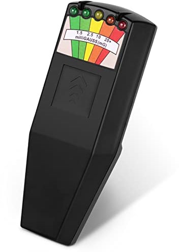 color tree Handheld LED EMF Meter Magnetfeld Ghost Hunting Detektor Elektromagnetische paranormale Geräte Tester 50Hz-20.000Hz Schwarz