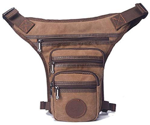 Xieben Motorrad Beintasche Drop Bein Tasche Hüfttasche Leg Bag für Herren Damen Taille Gürteltasche Radfahren Reisen Outdoor Sports Taktisches Militär Wandern Camping Khaki