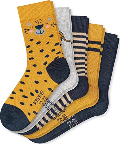 Schiesser Jungen Kinder 5 Pack Kids Strümpfe - Größe 19 Bis 34 Socken, Sortiert 1_177714, 23-26 EU