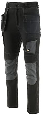 Caterpillar Essentials Stretch Knee Pocket Black-Dark Shadow