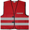 Feuerwehr Warnweste BZW. Signalweste mit reflektierendem Aufdruck - Größe L/XL, Rot