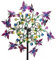 Buntes Windrad Kreise Blumenstecker Deko Garten Dekostecker Windspiel Bunter Schmetterlings-Garten-Windspinner
