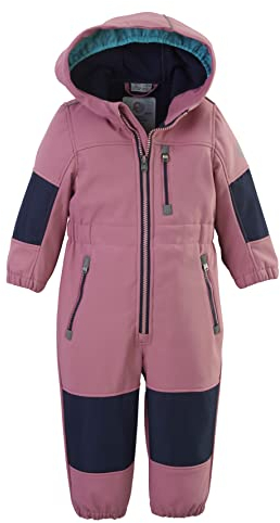 first instinct by killtec Mädchen fiow 35 mns onpc Softshell Overall mit Kapuze, malve, 86-92 EU