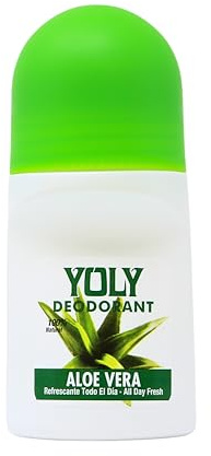 Yoly Deoderant Aloe Vera Antiperspirant, Odor Protection, All Day Fresh (2.53 Fl Oz/Pack of 1)