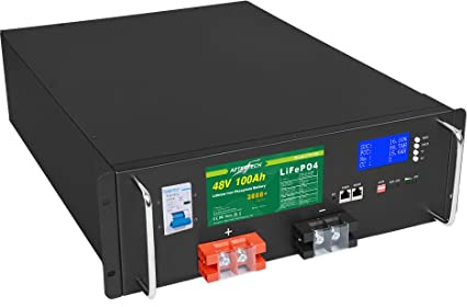 AFTERTECH 48 V 100 Ah Rack Lifepo4 Pack batterie rechargeable lithium fer phosphate pile 3000+ cycles profonds 51,2 V 5,12 kwh