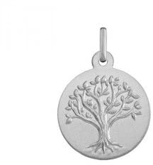 Argyor - Medaglia albero della vita oro – rilievo – oro bianco – medaglia albero della vita – sollievo, oro giallo