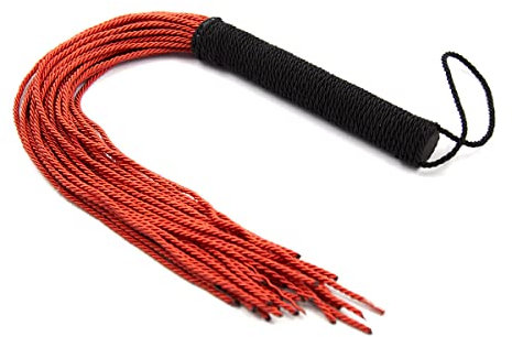 Spiele für Erwachsene, Spaß, Peitsche, Paar Spielzeug, Unterrichtsmaterial, rotes Hanfseil, Lederpeitsche