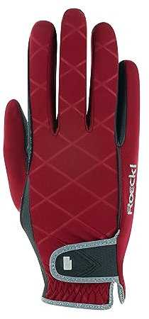 Roeckl Sports equestrian gloves JULIA, ladies winter riding glove, syrah 8