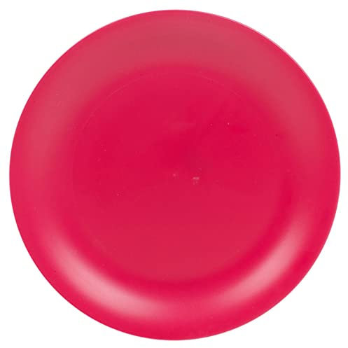 URBN-CHEF 6 Pcs Unbreakable Reusable Coloured Plastic Dinner Plates Kids Party Tableware (Pink)