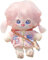 niannyyhouse 20 cm Plüschpuppe, rosa Haar, Mädchen, humanoid, gefüllt, kein Attribut, 20,3 cm, normaler Körper, tragbar, Kleidung, Verkleidung, Geschenke (A-19-mit Skelett)