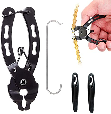Kettennieter,Kettenzange,Kettennieter Fahrrad,Fahrradkette Werkzeug,Kettenschloss Zange,Zange Kette Werkzeuge,Werkzeug Kettenverschlussgliedzange Kette Zange Fehlt Link 2 in 1 Opener Schließer Zange