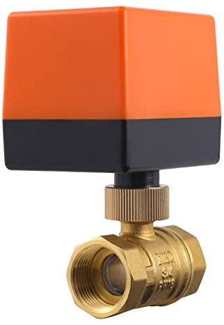 Elektrischer Kugelhahn, 2 Wege Zonenventil Kugelventil Motorkugelhahn DN25 AC 220V Elektrisches Ventil Motorventil mit 3 Drahten, für Wasser, Öl, Luft und Flusssteuerung