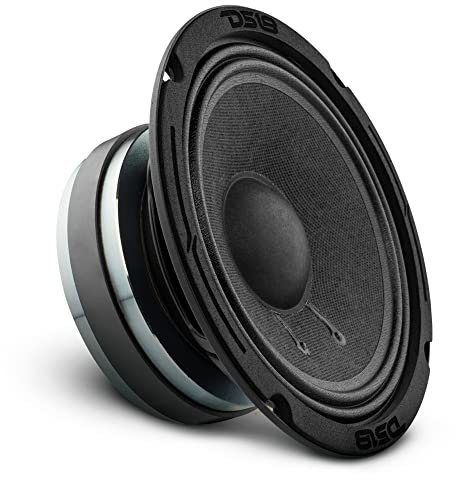 DS18 6PRO300MB-4 PRO 16,5 cm Midbass Lautsprecher Boxen 300 Watt Max Leistung 150 Watt RMS 4 Ohm - Leistungsstarker Midbass Lautsprecher für Pro Car Audio Sound System - 1 Lautsprecher