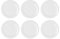 Bidasoa Glacial Ala Estrch Lot de 6 assiettes plates en porcelaine 24 cm