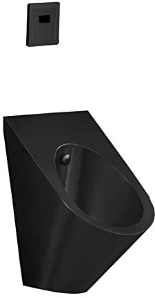 Wand-Urinal aus Edelstahl, kleine Stehtoilette für Männer, Metall-Urinal mit hocheffizientem Sensor-Ablaufventil, geeignet für Einkaufszentren, Gefängnisse und Schulen