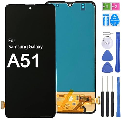 iYAiYO Écran Incell Écran Tactile Digitizer Remplacement Compatible avec Samsung A51 Écran Complet avec Outils-Noir