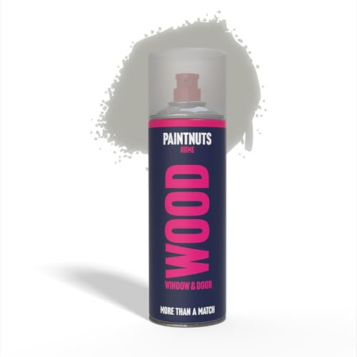 Paintnuts Wood Window & Door Paint - RAL-7038 - AGATE GREY Satin 400ml Spray Can