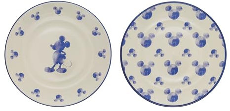 Enesco Disney Mono - Platos laterales (2 platos)