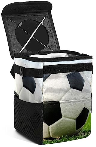 Poubelle de Voiture Mignonne, Sac Poubelle Suspendu, conteneur étanche, Poubelle de Voiture étanche, Poubelle de véhicule, Football, Sport