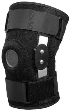 ZONADAH Rodilleras deportivas de aleación de aluminio, soporte de rodilla para deportes, descompresión, rodilleras para correr, fútbol, baloncesto, voleibol (38 – 45 cm)