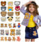 Bügelflicken Kinder, 26 Stück Flicken zum Aufbügeln Kinder, Bügelbilder Kinder, Flicken zum Aufbügeln, Cartoon Patches zum Aufbügeln für DIY Kleidung T-Shirt Jeans Rucksäcke