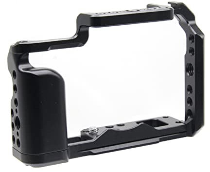 Booso Kamerakäfig aus Aluminium für X-T30 X-T20 X-T10 X-T30II Zubehör Schutzkäfig Auspuff Platte