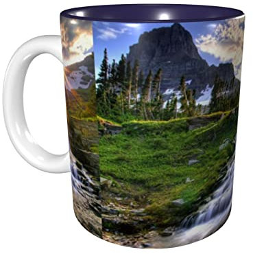 1057 Tazza In Ceramica 330ml, Paesaggio Di Alba Di Montagna Tazze Di Caffee Personalizzato Tazze Caffè Con Manico Thè Mug, Per Colazione, The E Caffè, Idea Regalo