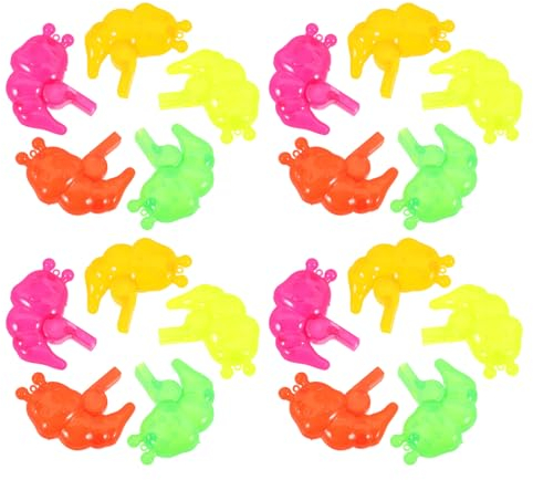 ifundom Spielzeugpfeife 50 Stück Kinderpfeife Spielzeug Cartoon Tierpfeife Partybevorzugung Krachmacher Kinder Musikinstrument Entwicklungspädagogisches Spielzeug Geburtstagstütenfüller