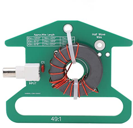 FLEXMAN Balun PCB Symmetrischer zu Unsymmetrischer Transformator, 5 35 MHz 49:1 Tragbare Kurzwellen Tuning Antenne für Den Betrieb Ohne Tuner
