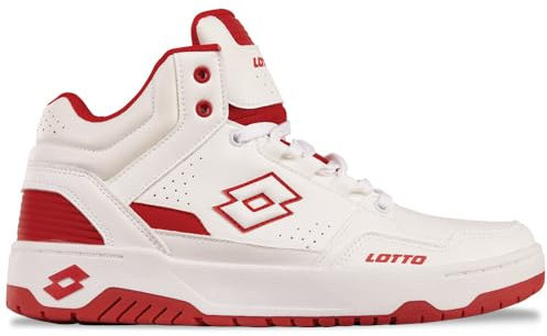 Lotto Unisex Sneaker, White/RED, 42 EU