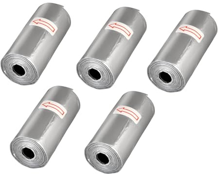 Twilight Garage Lot de 5 rouleaux de 100 sacs poubelle pour mini poubelle de table, sacs poubelle alimentaires, petits sacs poubelle pour le bureau