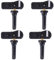 4 x Reifendrucksensor TPMS 407005642R für Renault Modelle Reifendruckkontrollsensorsystem Reifendrucksensor Anlerngerät