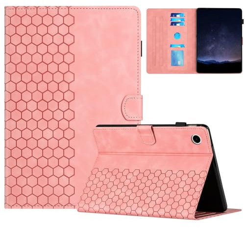 Mldjomid Funda Tableta para Huawei Matepad T10 9.7/T10s 10.1 PU Cuero Flip Protectora Carcasa con Función de Soporte para Huawei Matepad T10 9.7/T10s 10.1 2020 Tableta Cover Case- Panal Rosa