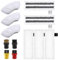 12 accesorios para limpiador de vapor Kärcher Easyfix SC2 SC3 SC4 SC5, 3 juegos de fundas de microfibra + 2 hojas de lijado + 3 boquillas de mano paño de microfibra + 4 cepillos redondos compatibles