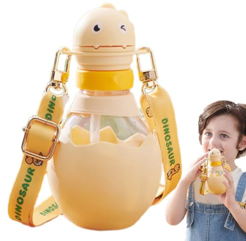 Schnabeltasse für Kinder, auslaufsichere Cartoon-Trinkflasche, niedliche wiederverwendbare Trinkflasche, buntes Kinder-Trinkgeschirr für drinnen und draußen