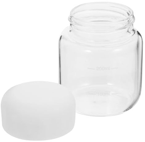VOSAREA Bouteille Verre Borosilicaté Claire Petit Format Transparent Pour Jus Lait Café Gourde Pratique Pour Sport Bureau Maison